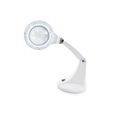 Lámpara lupa Elegante mini 30 LED SMD 5D con altura ajustable — vista lateral