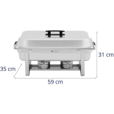 BEMAR BUGET šildytuvas už pasta už pasta 1/2 GN + 2x 1/4 GN