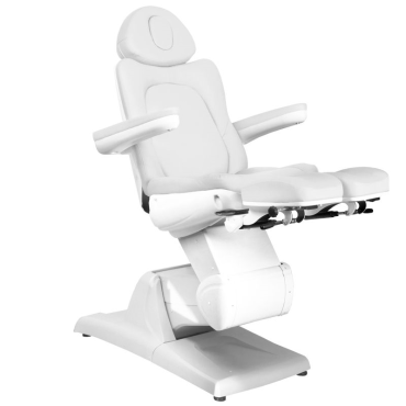Elektrisk kosmetikstol Azzurro 870s pedicure 3 motorer hvid — fra siden
