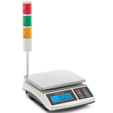 Post skala ar LCD 3kg / 1g gaismas signāla kolonnu