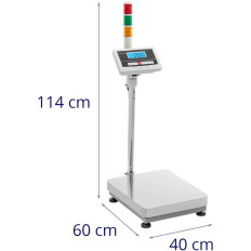 Warehouse platform scale with LCD signaling column 60kg / 0.002kg