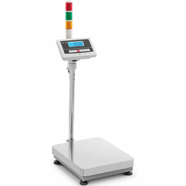 Κλίμακα πλατφόρμας αποθήκευσης με στήλη σηματοδότησης LCD 300kg / 0,005kg