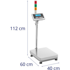 Uzglabāšanas platformas skala ar LCD signalizācijas kolonnu 300kg / 0.005kg