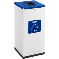 Recipiente de aço de cesta para segregação de resíduos de papel residual 30.5x30.5x70cm 60l