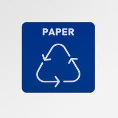 Mand stalen container voor segregatie van afval van afvalpapier 30.5x30.5x70cm 60l