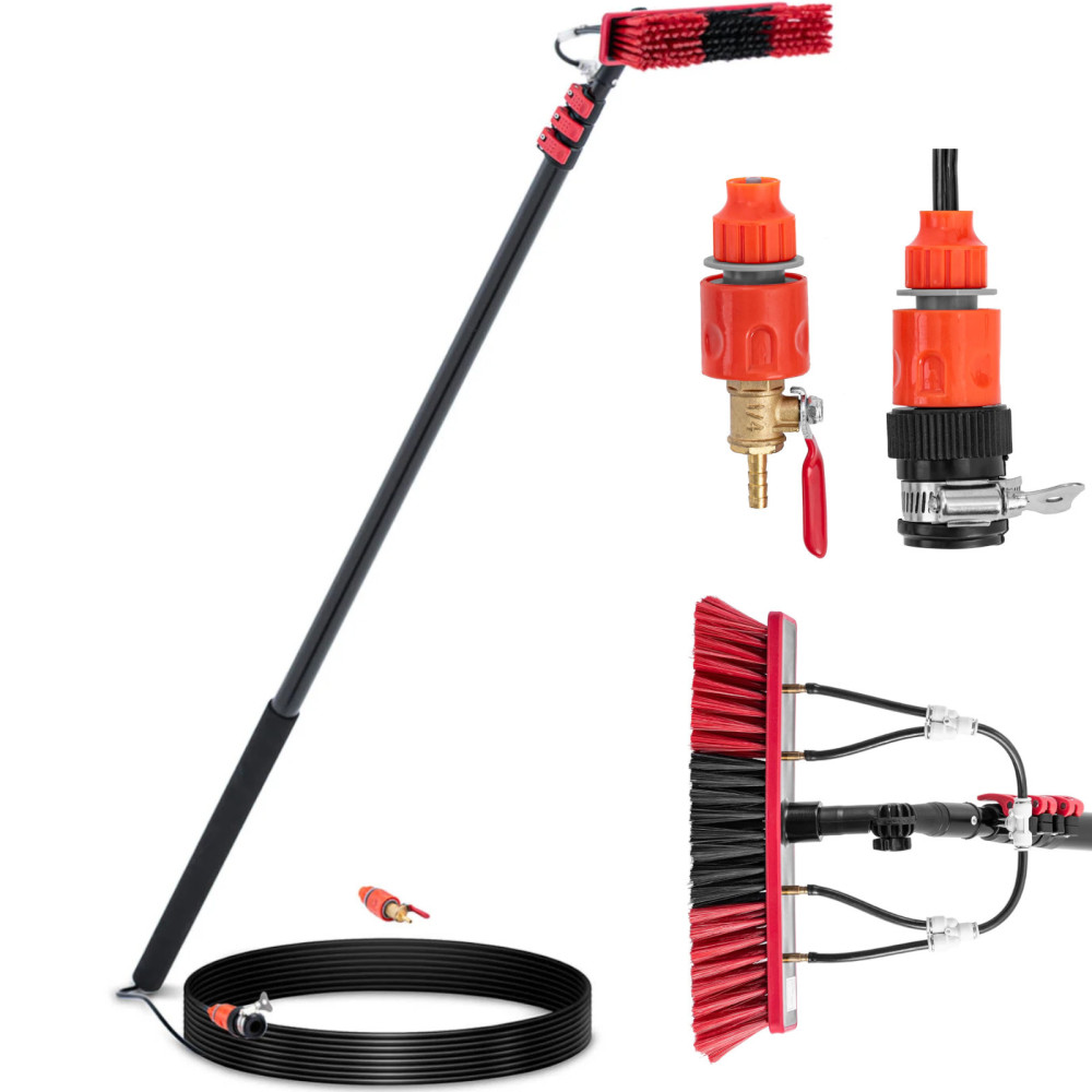 Brush Water Telescopic Water Water Washing Hose Level Washing Solar Panels Length. 5.5m