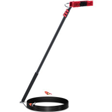 Borstel Water Telescopic Water Washing Slang Niveau Wassen Zonnepanelen Lengte. 5.5m