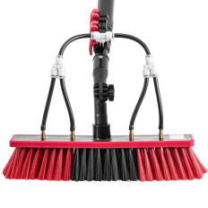 Pinge de brosse Télescopique eau de lavage Niveau de tuyau de tuyau de lavage des panneaux solaires. 5.5m