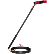 Pinge de brosse Télescopique eau de lavage Niveau de tuyau de tuyau de lavage des panneaux solaires. 7.2m