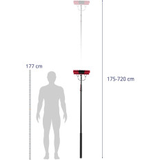 Brush Water Telescopic Water Water Washing Hose Level Washing Solar Panels Length. 7.2m