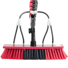 Borstel Water Telescopic Water Washing Slang Niveau Wassen Zonnepanelen Lengte. 7.2m