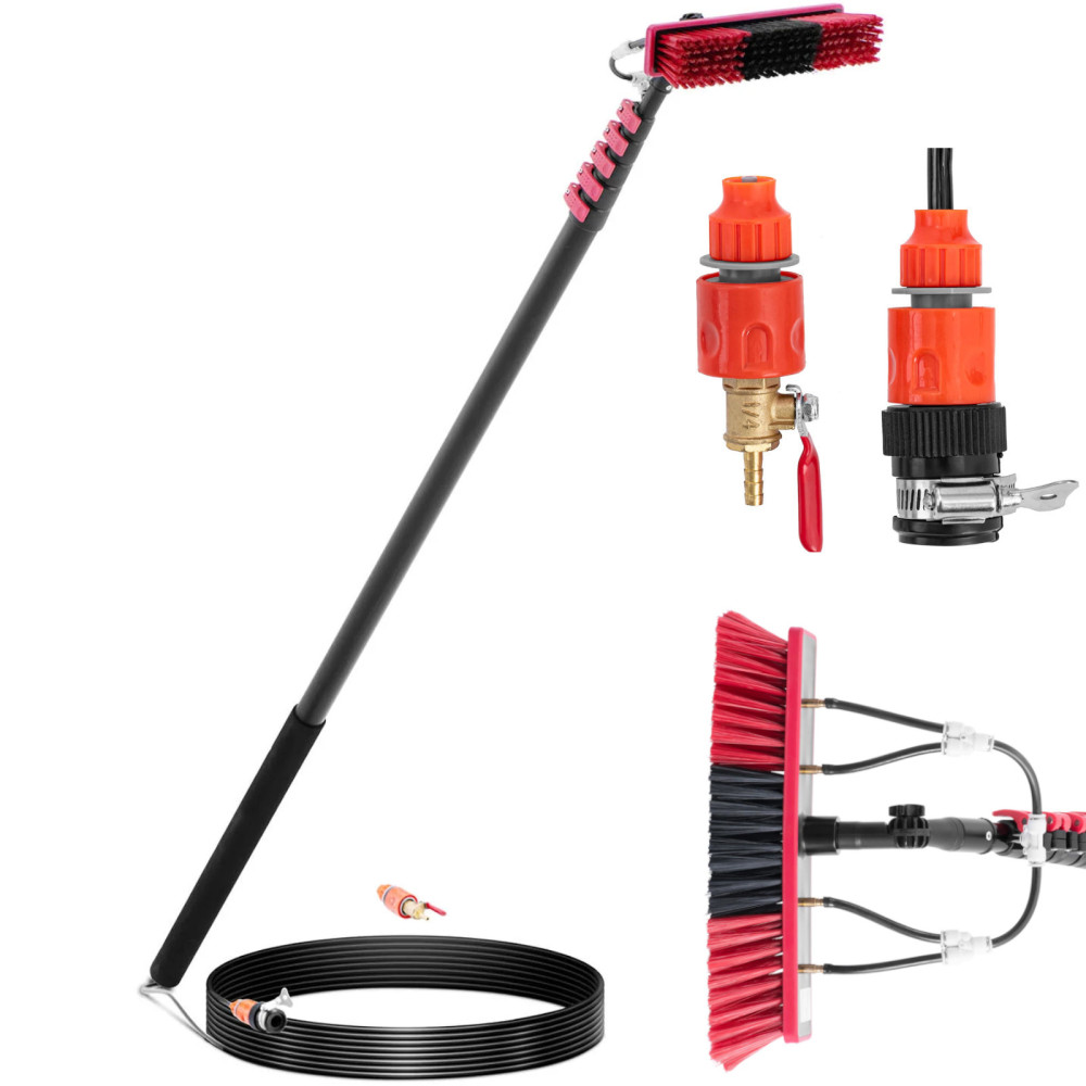 Borstel Water Telescopic Water Was Slang Window Wash Solar Panelen Lengte 9m