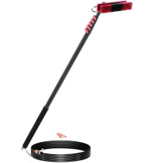 Cepille agua Telescópica Lavado de agua Manguera de la ventana Lavar paneles solares Longitud 9M