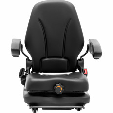 Asiento. Una silla ajustable con reposabrazos y una tira para el tractor. Un asiento de 42x47cm