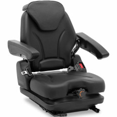 Asiento. Una silla ajustable con reposabrazos y una tira para un tractor. 46x46cm