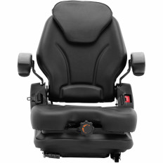 Asiento. Una silla ajustable con reposabrazos y una tira para un tractor. 46x46cm