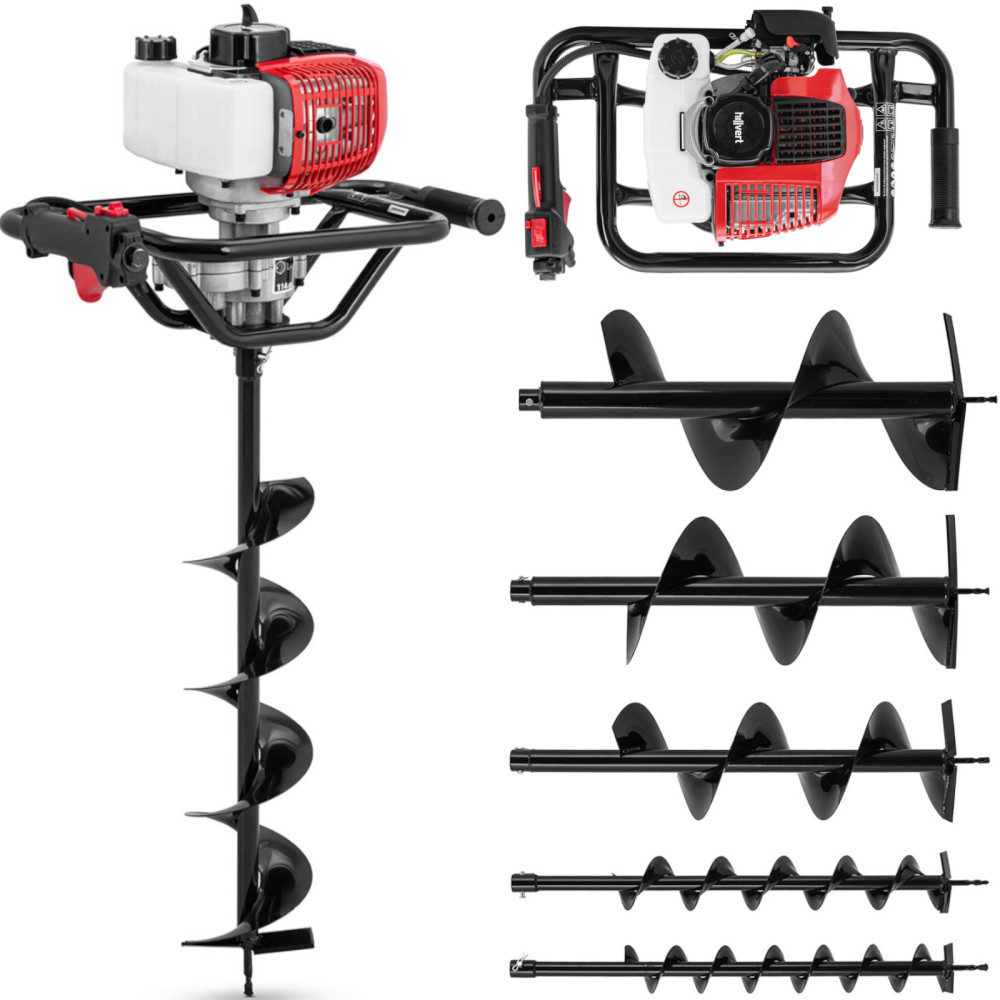 Plataforma de perfuração de gás de combustão para solo 6 brocas 80-300mm 1.6kw