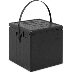 Termobox EPP container CAMBRO for transporting pizza 8 boxes 33x33x4cm black strap