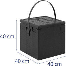 Termobox EPP konteiner CAMBRO Pizza 8 kastide transportimiseks 33x33x4cm Black Strap