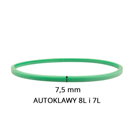 Silikondichtung für Wachs-Autoklaven 7l und 8l, grün, 7,5 mm