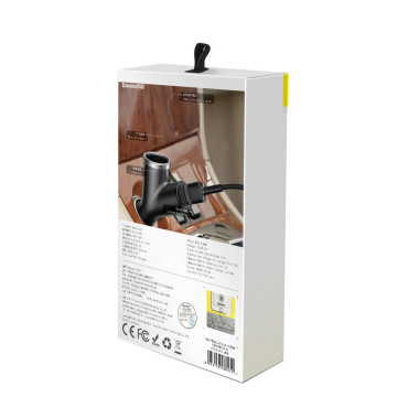 Y-type 2x USB nabíjačka + ľahší 3.4A Slot cigariet