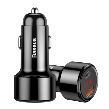 Carregador de carro Magic Series PPS QC 4.0+ QC3.0 45W 6A preto