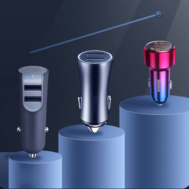 Φορτιστής αυτοκινήτου 2x USB Magic σειρά Dual QC 3.0 45W 6A Μαύρο