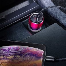 Carregador de carro 2x USB Magic Series Dual QC 3.0 45W 6A Preto