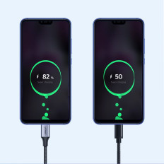 Kabeļu vads USB Fleet - USB-C Ātrā uzlāde 3.0 3a 0.5m pelēks