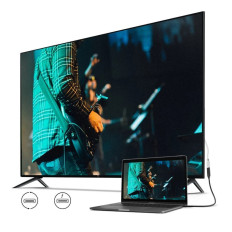 USB-C kabelio prailginimo kabelis 3.1 0.5m juoda