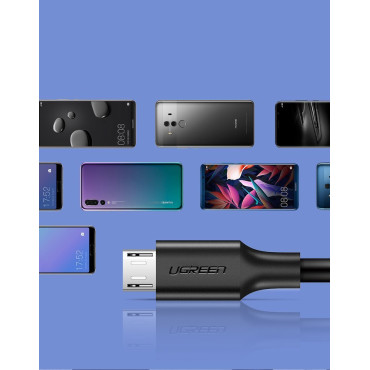 Kábel USB kábel - Micro USB 2A 1M ČIERNY