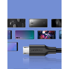 Kábel USB kábel - Micro USB 2A 1M ČIERNY