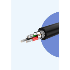 Kabel USB-kabel - Micro USB 2A 1M Svart