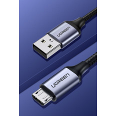 Kabel-USB-Kabel - Micro USB 1M grau