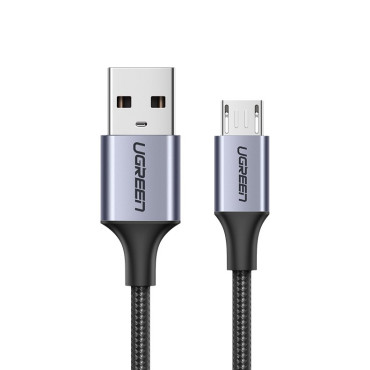 Cable USB de cable - Micro USB 2M GRIS