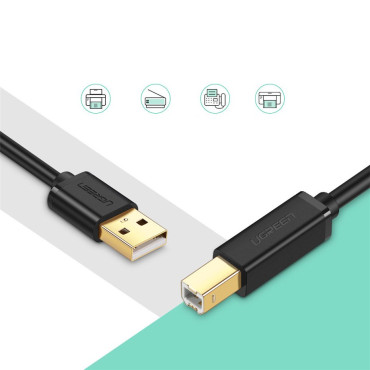 Kabel USB Skrivarkabel - USB Typ B 3M Svart