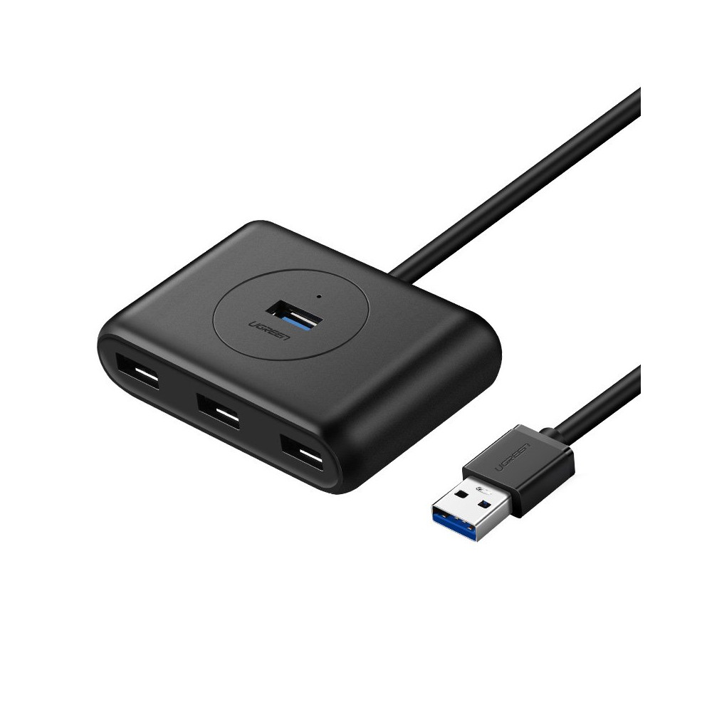 Distributör Hub USB-port upp till 4x USB 3.2 Kabel 0,5 m svart