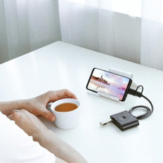 Distributör Hub USB-port upp till 4x USB 3.2 Kabel 0,5 m svart