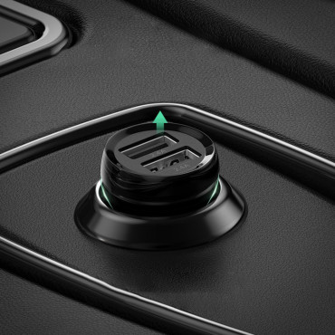 Auto Nabíjačka 2x USB 24W 4.8A ČIERNA