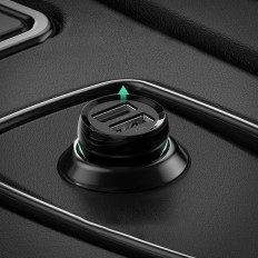 Auto Nabíjačka 2x USB 24W 4.8A ČIERNA