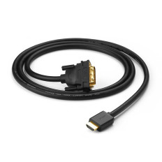 Kabel HDMI-adapterkabel - DVI 4K 60Hz 30AWG 1M svart