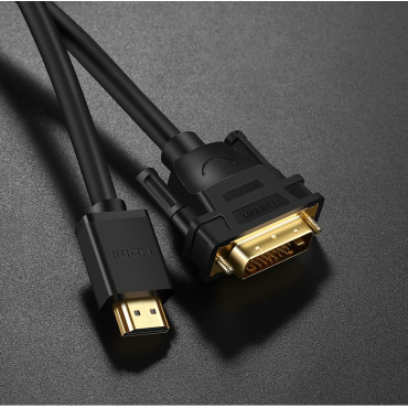 Kabel HDMI-adapterkabel - DVI 4K 60Hz 30AWG 1M svart