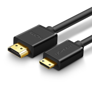 Kabel HDMI-adapterkabel - Mini HDMI 2.0V 4K 60Hz 30AWG 1.5m svart