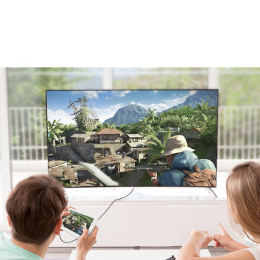 Kabel HDMI-adapterkabel - Mini HDMI 2.0V 4K 60Hz 30AWG 1.5m svart