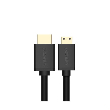 Kabel HDMI-adapterkabel - Mini HDMI 2.0V 4K 60Hz 30AWG 1.5m svart