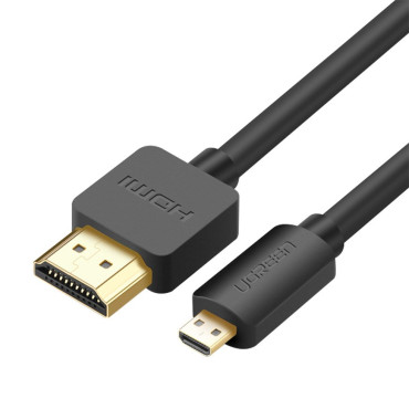 Kabel HDMI Adapter Kabel - Micro HDMI 2.0V 4K 60Hz 30Awg 1.5m svart