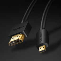 Καλώδιο προσαρμογέα HDMI καλωδίου - Micro HDMI 2.0V 4K 60Hz 30AWG 1.5m μαύρο