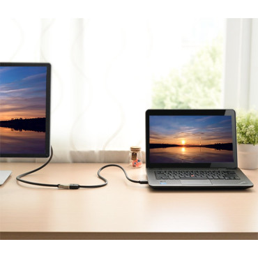 Predlžovací kábel pre kábel HDMI 1.4V 4K 60HZ 30AWG 2M ČIERNY