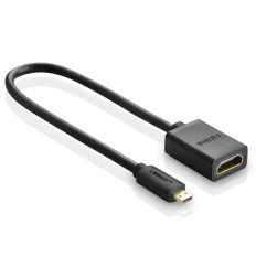 Kabel HDMI Adapterkabel - Micro HDMI 20cm Svart
