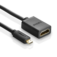 Kabel HDMI Adapterkabel - Micro HDMI 20cm Svart